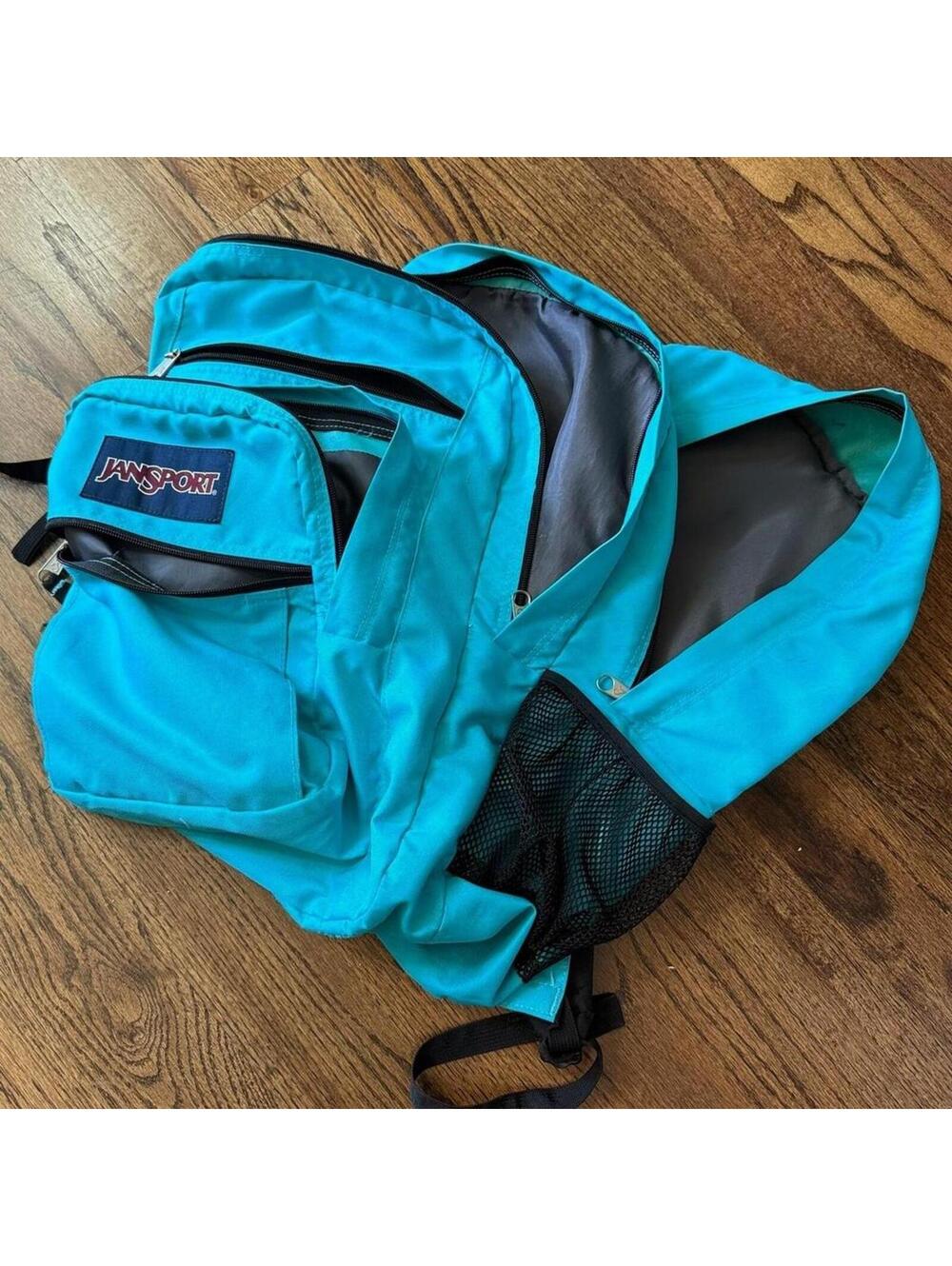 🎒 JanSport Big Student Backpack — Teal — Laptop School Bag - Picture 6 of 8